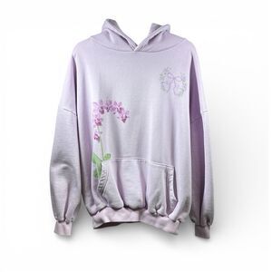 Alchemai Blooming Orchid Pullover Hoodie in Lilac One Size Fits All